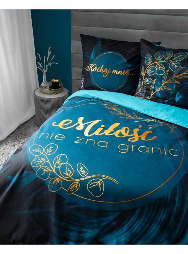 POŚCIEL BAWEŁNIANA 160x200 MIŁOŚĆ NIE ZNA GRANIC