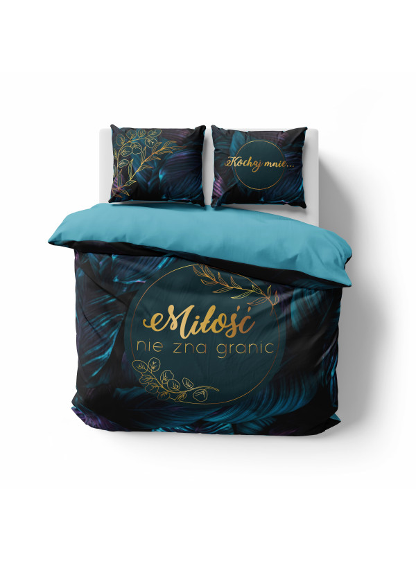 POŚCIEL BAWEŁNIANA 200x220 MIŁOŚĆ NIE ZNA GRANIC