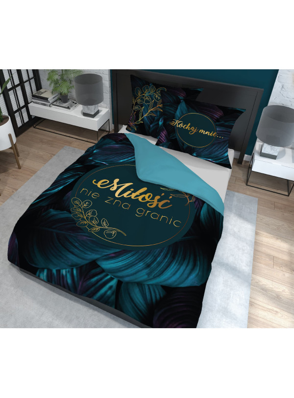 POŚCIEL BAWEŁNIANA 200x220 MIŁOŚĆ NIE ZNA GRANIC