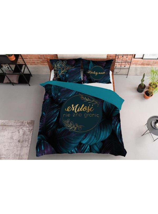 POŚCIEL BAWEŁNIANA 200x220 MIŁOŚĆ NIE ZNA GRANIC