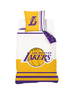 KOMPLET POŚCIELI BAWEŁNIANEJ 140x200 LOS ANGELES LAKERS