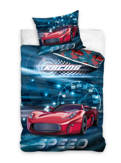 KOMPLET POŚCIELI 160x200 100% BAWEŁNA AUTO SAMOCHÓD