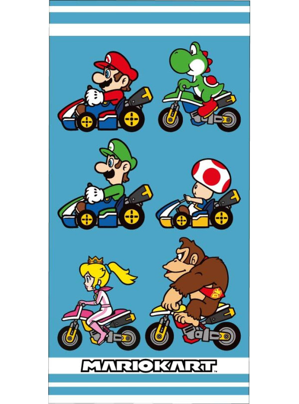 RĘCZNIK 70x140 KĄPIELOWY PLAŻOWY BAWEŁNIANY SUPER MARIO MARIOKART