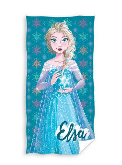 RĘCZNIK 70x140 KĄPIELOWY PLAŻOWY BAWEŁNIANY FROZEN KRAINA LODU ELSA DISNEY