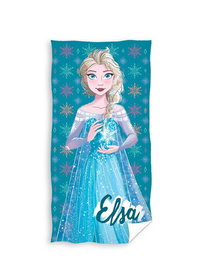 RĘCZNIK 70x140 KĄPIELOWY PLAŻOWY BAWEŁNIANY FROZEN KRAINA LODU ELSA DISNEY