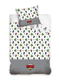 POŚCIEL BAWEŁNIANA 160x200 GRA BRAWL STARS SPIKE LEON