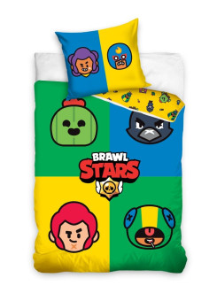 POŚCIEL BAWEŁNIANA 140x200 GRA BRAWL STARS SPIKE LEON KRUK