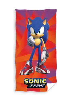 RĘCZNIK 70x140 KĄPIELOWY PLAŻOWY BAWEŁNIANY SONIC JEŻ HEDGEHOG