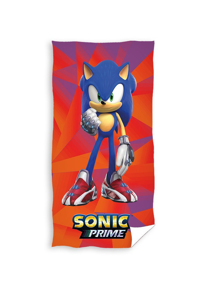 RĘCZNIK 70x140 KĄPIELOWY PLAŻOWY BAWEŁNIANY SONIC JEŻ HEDGEHOG