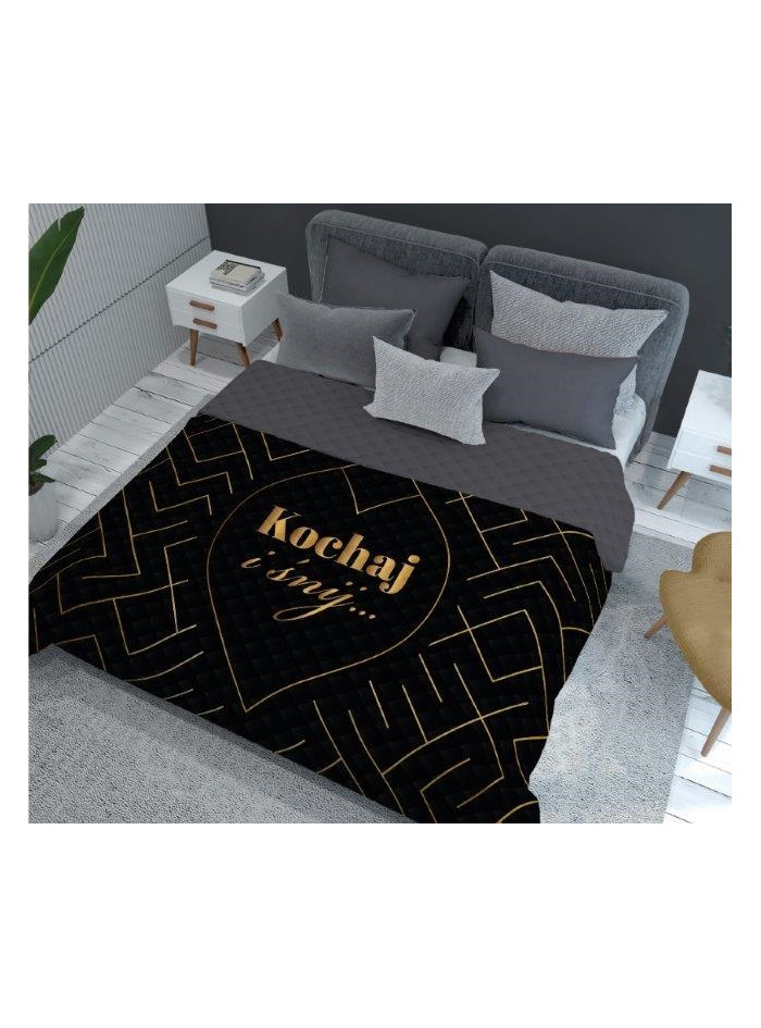 NARZUTA NA ŁÓZKO 220x240 PIKOWANA KOCHAJ I ŚNIJ DLA PARY