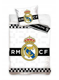 KOMPLET POŚCIELI 160x200 REAL MADRYT KRÓLEWSCY RM-101