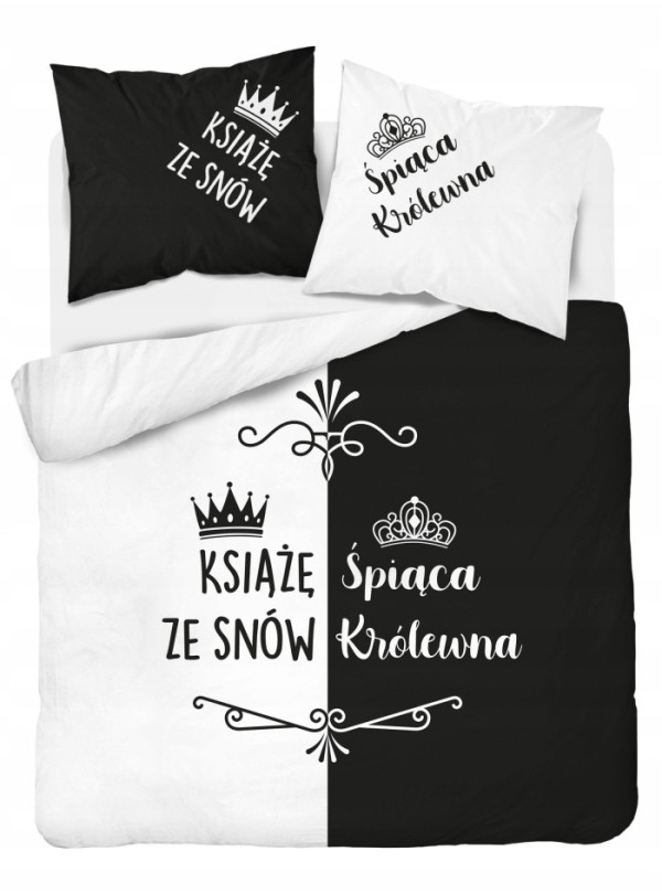 POŚCIEL BAWEŁNIANA 160x200 KSIĄŻE ZE SNÓW ŚPIĄCA KRÓLEWNA