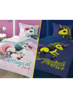 POŚCIEL 160x200 ŚWIECĄCA W CIEMNOŚCI JEDNOROŻEC 4760_A 2