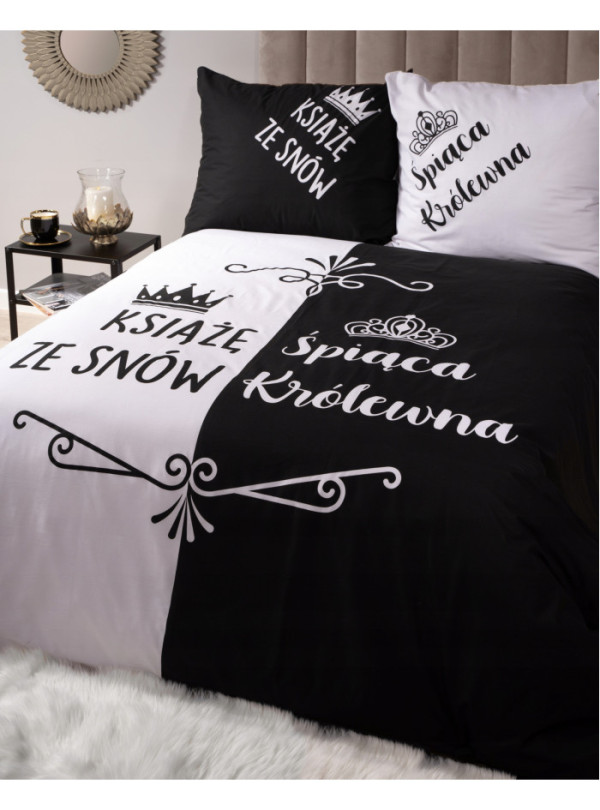 POŚCIEL BAWEŁNIANA 160x200 KSIĄŻE ZE SNÓW ŚPIĄCA KRÓLEWNA