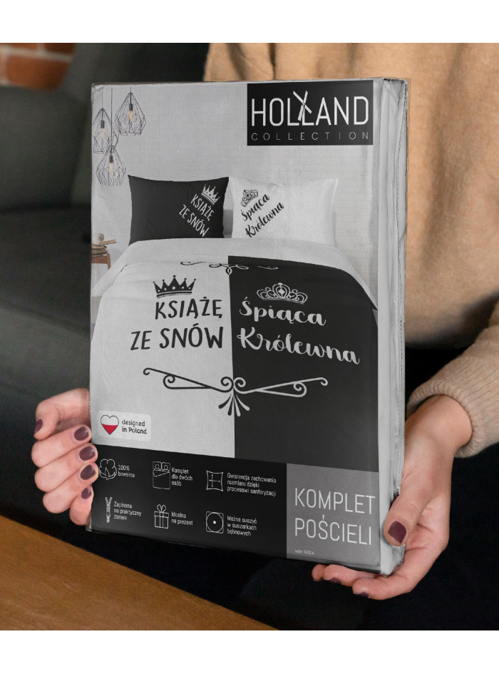 POŚCIEL BAWEŁNIANA 160x200 KSIĄŻE ZE SNÓW ŚPIĄCA KRÓLEWNA