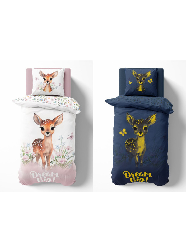 POŚCIEL 160x200 ŚWIECĄCA W CIEMNOŚCI SARENKA JELONEK