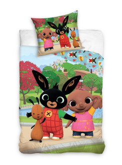 KOMPLET POŚCIELI POŚCIEL BAWEŁNIANA 160x200 DZIECIĘCA KRÓLIK BING SULA BG-317