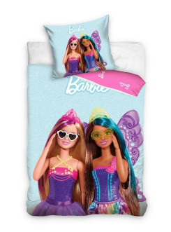 KOMPLET POŚCIELI 160x200 LALKA BARBIE W OKULARACH