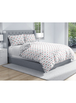 KOMPLET POŚCIELI 140x200 SERDUSZKA