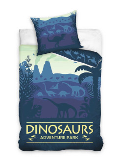 KOMPLET POŚCIELI 140x200 DINOZAUR
