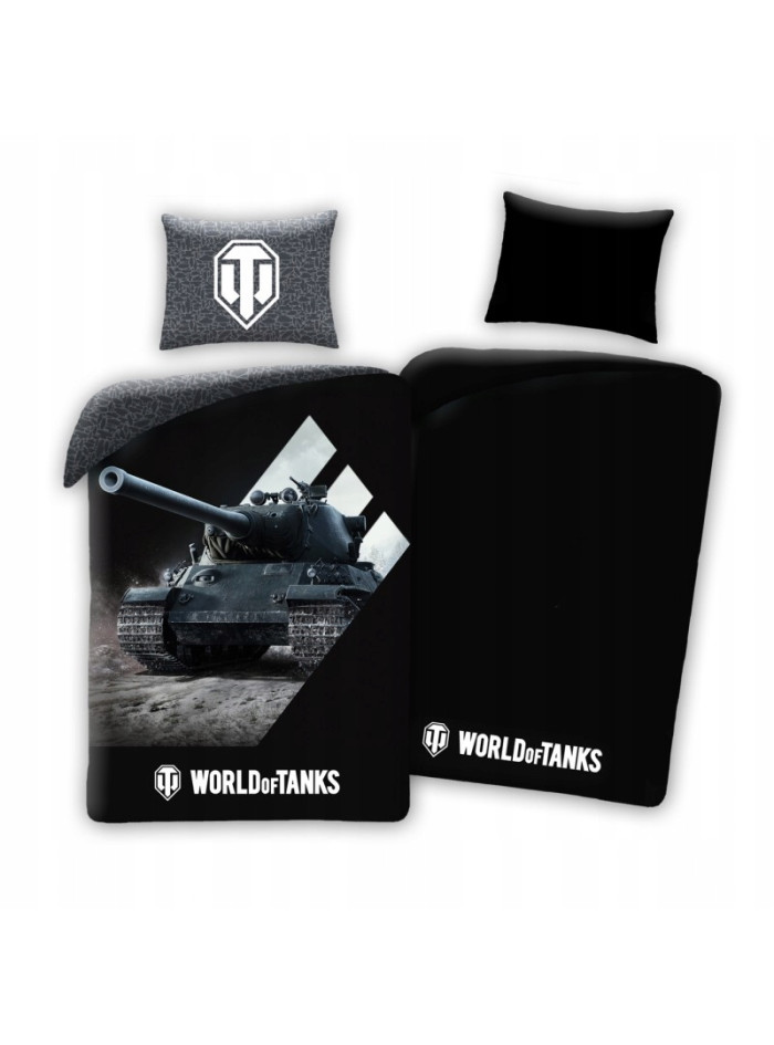 Bawełniana Pościel Świecąca 140x200 World of Tanks Czołg