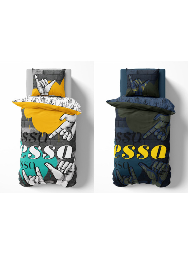 POŚCIEL 140x200 ŚWIECĄCA W CIEMNOŚCI ESSA