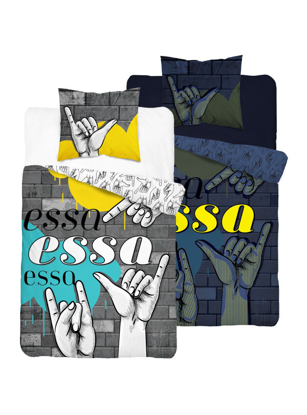 POŚCIEL 160x200 ŚWIECĄCA W CIEMNOŚCI ESSA