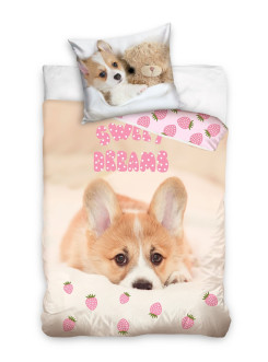 POŚCIEL DZIECIĘCA MŁODZIEŻOWA 140x200 SŁODKI PIESEK