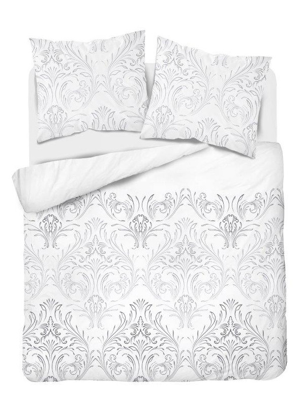 POŚCIEL SATYNA BAWEŁNIANA 180x200 BIAŁA