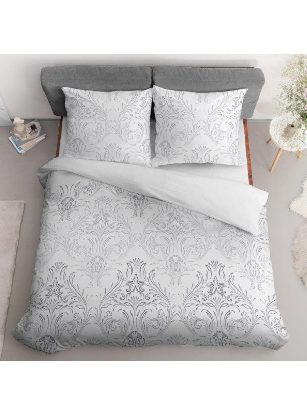 POŚCIEL SATYNA BAWEŁNIANA 180x200 BIAŁA