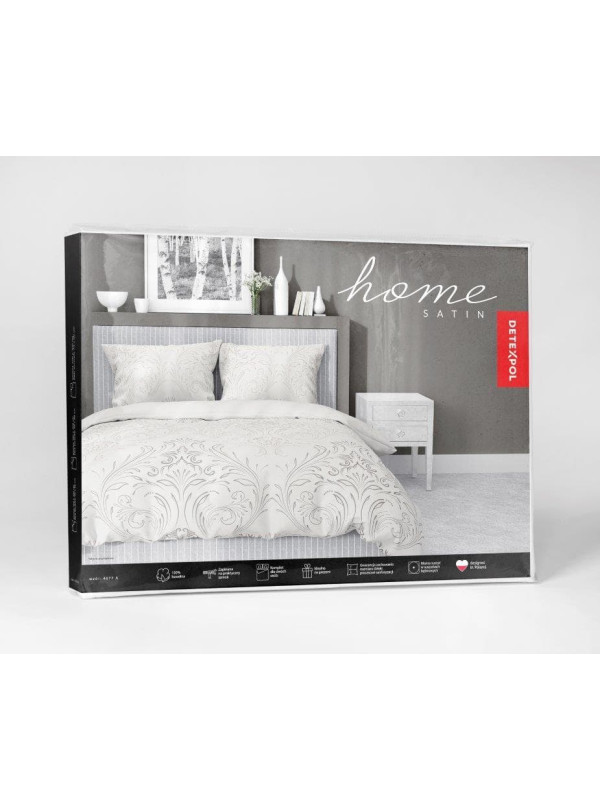 POŚCIEL SATYNA BAWEŁNIANA 180x200 BEŻOWA