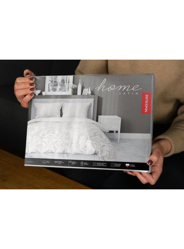 POŚCIEL SATYNA BAWEŁNIANA 180x200 BEŻOWA