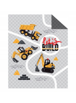 NARZUTA NA ŁÓZKO 170x210 PIKOWANA KOPARKA BUDOWA