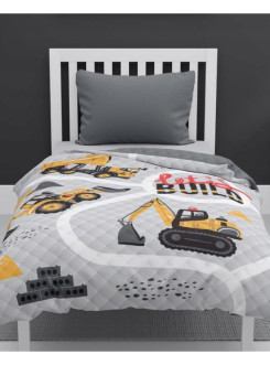 NARZUTA NA ŁÓZKO 170x210 PIKOWANA KOPARKA BUDOWA 2