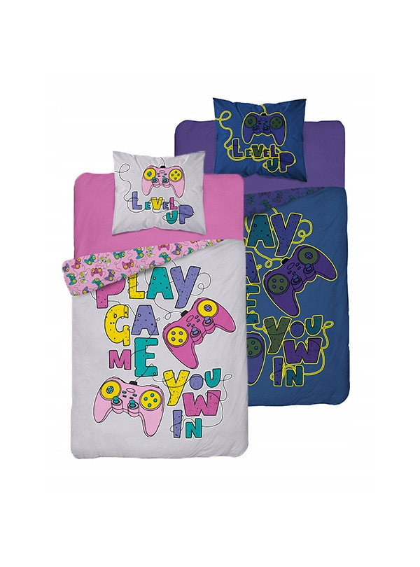 POŚCIEL 140x200 ŚWIECĄCA W CIEMNOŚCI GAMER GIRL