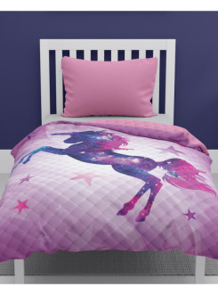 NARZUTA NA ŁÓŻKO 170x210 PIKOWANA JEDNOROŻEC 2