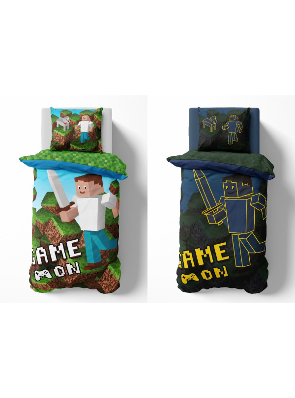 POŚCIEL 160x200 ŚWIECĄCA W CIEMNOŚCI GAME ON