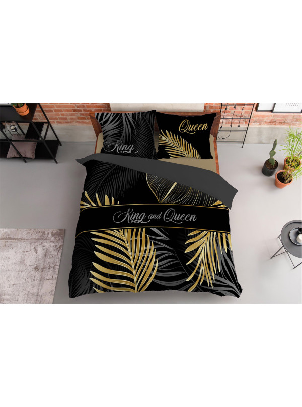 POŚCIEL BAWEŁNIANA 160x200 KING AND QUEEN 4408_A