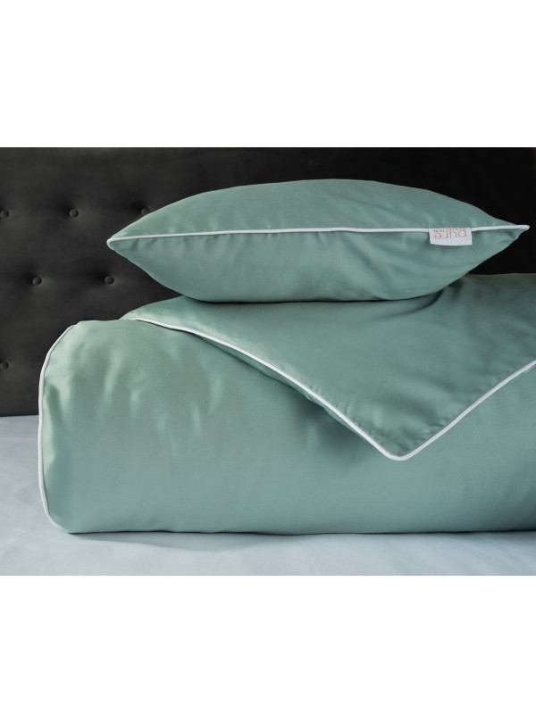 KOMPLET POŚCIELI PURE 200x220 MAKOSATYNA MIĘTOWA