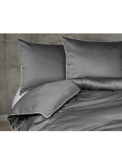 KOMPLET POŚCIELI PURE 160x200 MAKOSATYNA SZARA