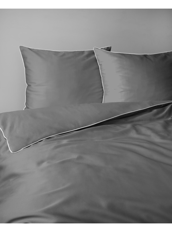 KOMPLET POŚCIELI PURE 160x200 MAKOSATYNA SZARA