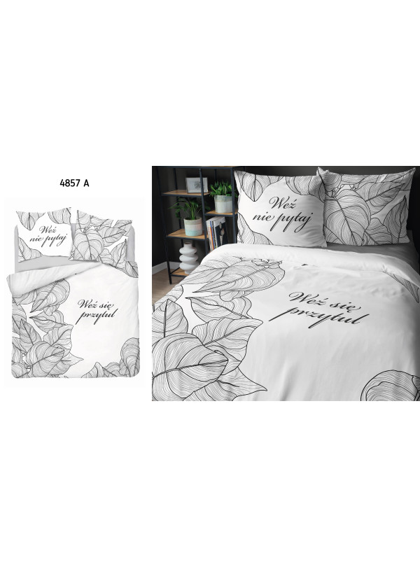 POŚCIEL BAWEŁNIANA 160x200 WEŹ NIE PYTAJ WEŹ SIĘ PRZYTUL