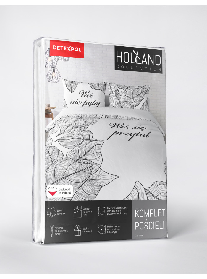 POŚCIEL BAWEŁNIANA 160x200 WEŹ NIE PYTAJ WEŹ SIĘ PRZYTUL