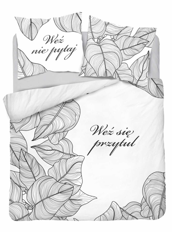 POŚCIEL BAWEŁNIANA 200x220 WEŹ NIE PYTAJ WEŹ SIĘ PRZYTUL