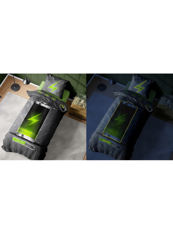 Pościel Świecąca W Ciemności140x200 Bateria