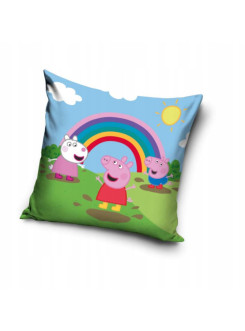 PODUSZKA 40x40 ŚWINKA PEPPA GEORGE REBBECA