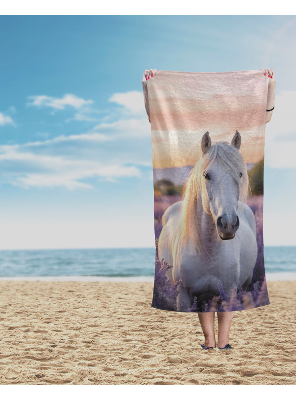 RĘCZNIK 70x140 KĄPIELOWY PLAŻOWY BAWEŁNIANY KOŃ