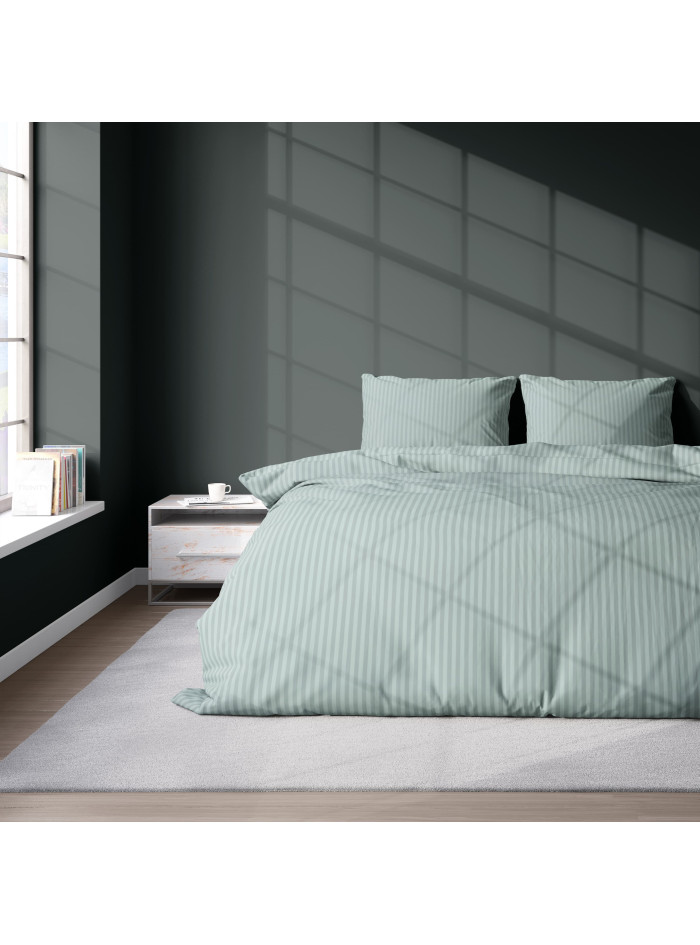 KOMPLET POŚCIELI 160x200 ADAMASZEK MIĘTOWA HOTELOWA PREMIUM