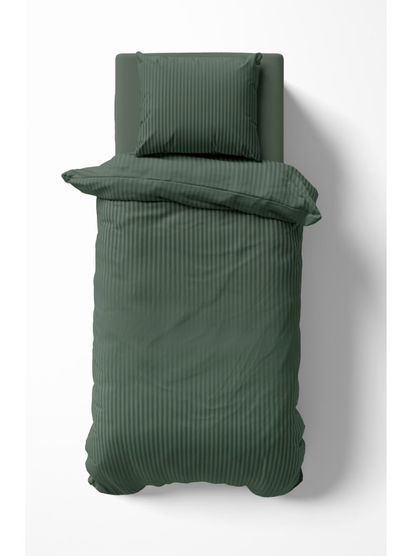 POŚCIEL 140x200 OLIWKOWA Z ADAMASZKU HOTELOWA PREMIUM