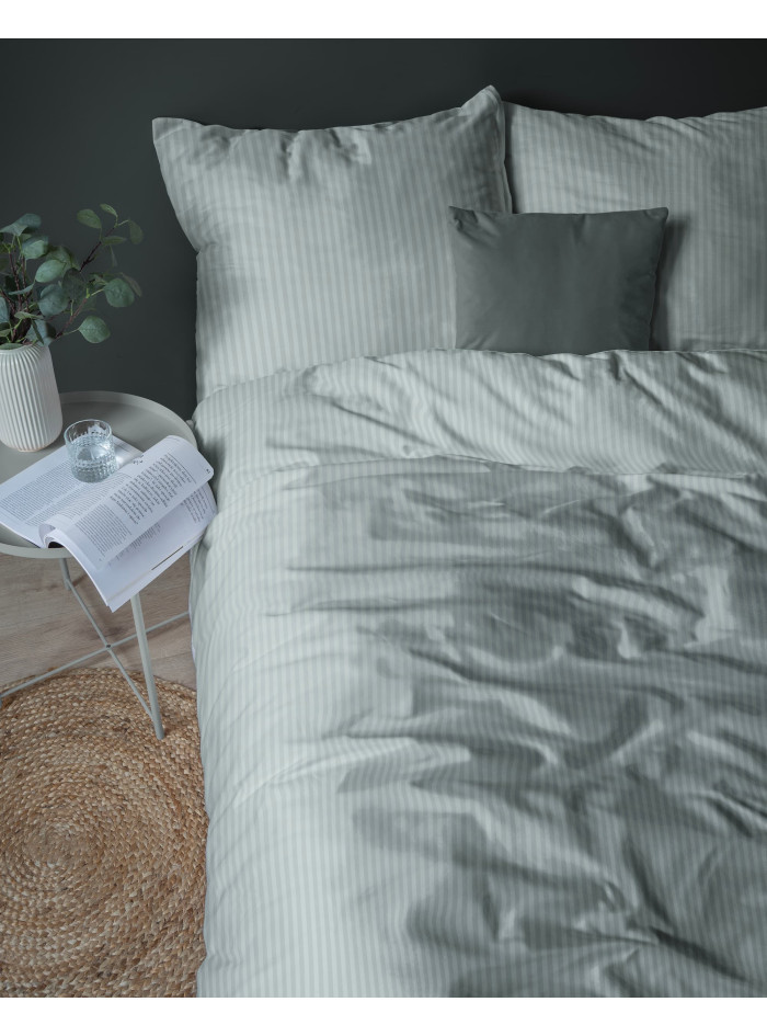 KOMPLET POŚCIELI 200x220 ADAMASZEK MIĘTOWA HOTELOWA PREMIUM